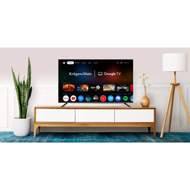 Телевизор Krüger&Matz 58" UHD Smart DVB-T2/S2 H.265 (KM0258UHD-G2) - Фото 12 Телевизор Krüger&Matz 58" UHD Smart DVB-T2/S2 H.265 (KM0258UHD-G2) - изображение 12