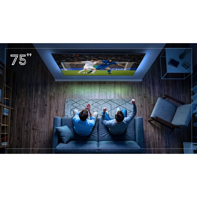 Телевизор Krüger&Matz 75" QLED UHD Smart DVB-T2/S2 H.265 (KM0275UHD-G2) - Фото 8 Телевизор Krüger&Matz 75" QLED UHD Smart DVB-T2/S2 H.265 (KM0275UHD-G2) - изображение 8