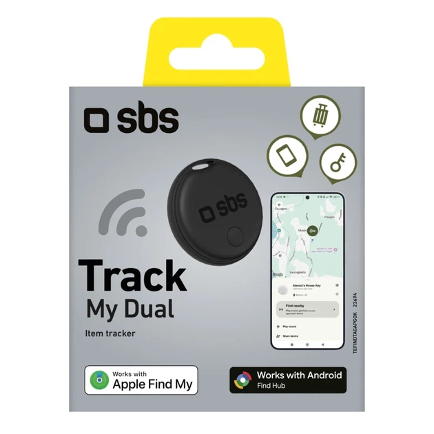 Локалізатор SBS Track My Dual Black (8018417523694) - Фото 2 Локалізатор SBS Track My Dual Black (8018417523694) - зображення 2