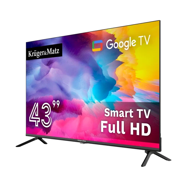 Телевизор Krüger&Matz 43" FHD Google TV DVB-T2/S2/T/C H.265 HEVC (KM0243FHD-G2) - изображение 2