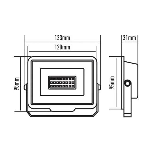 Прожектор светодиодный MAXUS FL-04 20W 5000K - изображение 3
