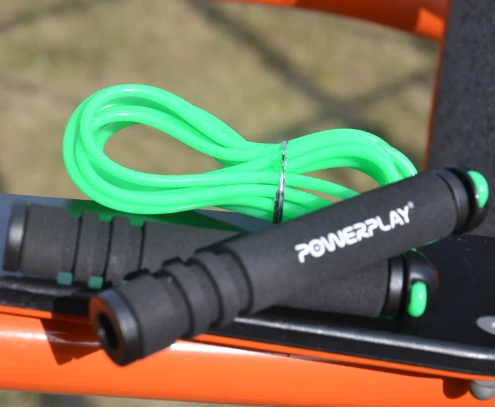 Скакалка Active Point ПВХ 2,7 м Зелёная Регулируемая длина - изображение 9