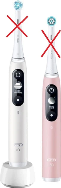 Zestaw szczoteczek elektrycznych Oral-B iO6 Duo Pack White/Pink (4210201381877) (955555918030923) - Outlet - obraz 2