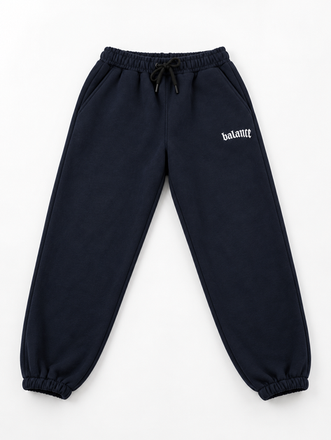 Зимние теплые мужские спортивные штаны синие с начесом Balance (450360) XL - изображение 3