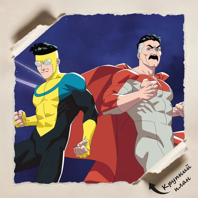 Постер Невразливий, Invincible, декор кімнати підлітка, вільтруміт, Омнімен, A2 60×40 см (id7354) - зображення 4