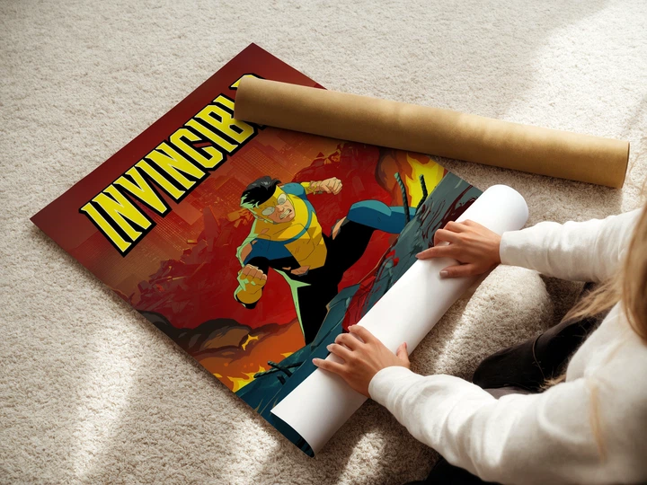Постер Невразливий, Invincible, декор кімнати підлітка, вільтруміт, Омнімен, A3 42×28 см (id7355) - зображення 3