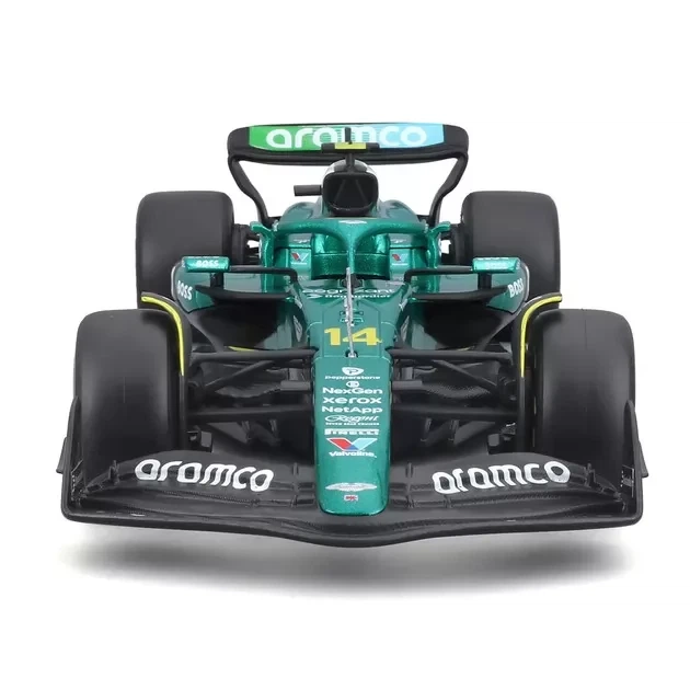 Коллекционная модель Bburago Aston Martin AMR25 Формула-1 2025 с фигуркой 1:24 18-28071 #14 - изображение 3
