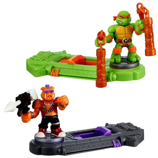 Игровой набор Akedo TMNT Набор для поединка Микеланджело и Бибоп (123221) - Фото 1 Игровой набор Akedo TMNT Набор для поединка Микеланджело и Бибоп (123221) - изображение 1