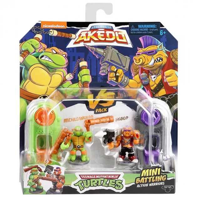Игровой набор Akedo TMNT Набор для поединка Микеланджело и Бибоп (123221) - Фото 2 Игровой набор Akedo TMNT Набор для поединка Микеланджело и Бибоп (123221) - изображение 2