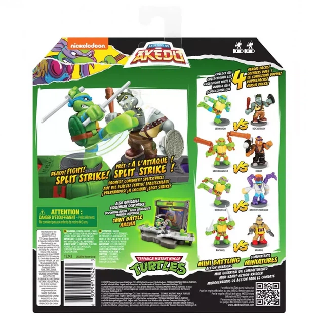 Игровой набор Akedo TMNT Набор для поединка Леонардо и Рокстеди (123222) - Фото 3 Игровой набор Akedo TMNT Набор для поединка Леонардо и Рокстеди (123222) - изображение 3