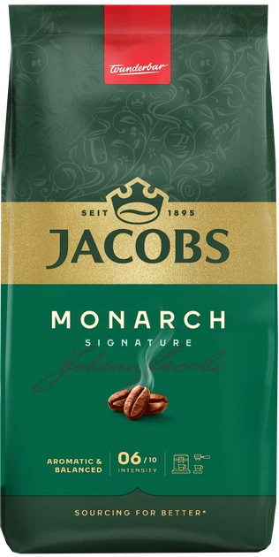 Кофе в зернах Jacobs Monarch 1 кг средней обжарки купаж арабики робусты зерновой классический насыщенный ароматный для кофемашины кофеварки - изображение 8