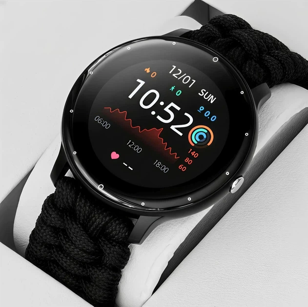 Мужские смарт-часы UWatch Smart Classic Paracord 1.28 дюйма, 2 ремешка - Фото 2 Мужские смарт-часы UWatch Smart Classic Paracord 1.28 дюйма, 2 ремешка - изображение 2