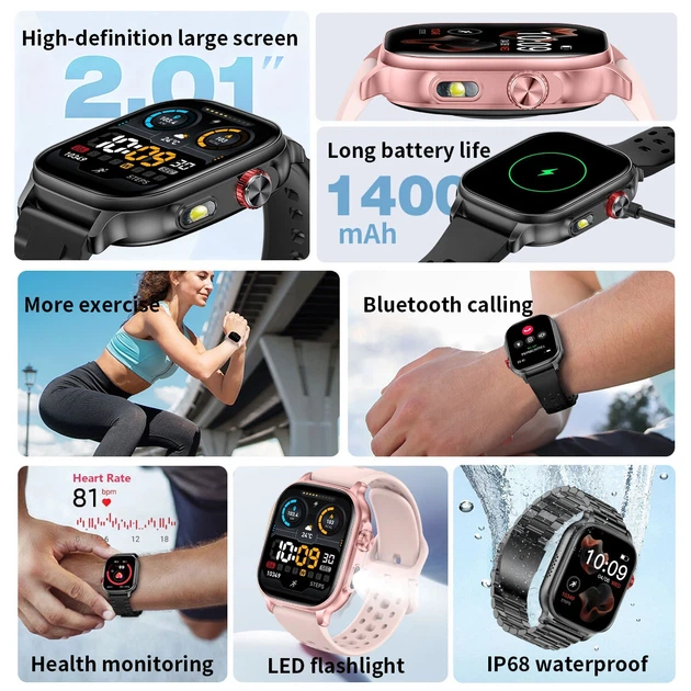 Смарт-часы UWatch Smart Energy Rubber Black 5BAR с 2 ремешками, чёрные - Фото 5 Смарт-часы UWatch Smart Energy Rubber Black 5BAR с 2 ремешками, чёрные - изображение 5