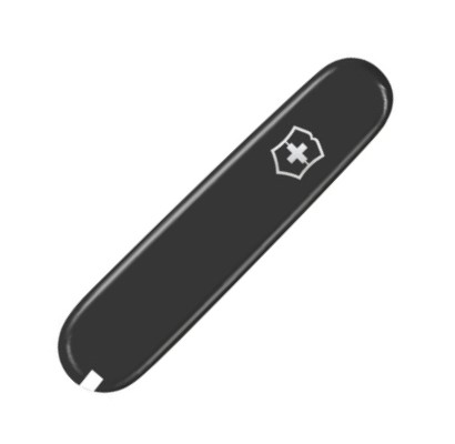 Накладка на нож передняя с лого (kVa+) Victorinox 84мм черная - Фото 1 Накладка на нож передняя с лого (kVa+) Victorinox 84мм черная - изображение 1
