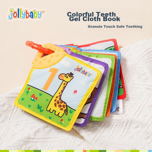 Подарочный набор для раннего развития Jollybaby Baby Cloth Book Early Education Toy Gift Box для детей от 0 до 1 года, подарок в стиле «Полнолуние», набор для обучения новорожденных. - Фото 7 Подарочный набор для раннего развития Jollybaby Baby Cloth Book Early Education Toy Gift Box для детей от 0 до 1 года, подарок в стиле «Полнолуние», набор для обучения новорожденных. - изображение 7