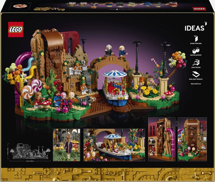 Zestaw klocków LEGO Ideas Willy Wonka i fabryka czekolady 2025 elementów (21360) - Zdjęcie 9 Zestaw klocków LEGO Ideas Willy Wonka i fabryka czekolady 2025 elementów (21360) - obraz 9