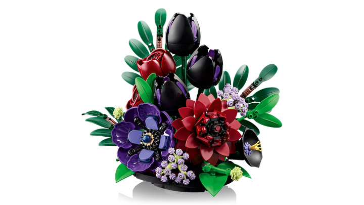 Zestaw klocków LEGO Botanicals Kompozycja z ciemnych kwiatów 562 elementy (11513) - obraz 3