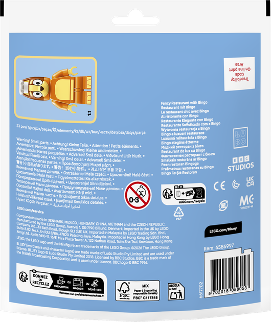 Zestaw klocków LEGO Bluey Wytworna restauracja z Bingo 23 elementy (30713) - Zdjęcie 6 Zestaw klocków LEGO Bluey Wytworna restauracja z Bingo 23 elementy (30713) - obraz 6