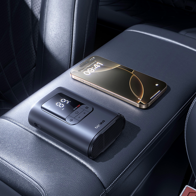 Автомобільний компресор 22 циліндри акумулятор 2500 мА·год USB-C C0119601 чорний - зображення 7