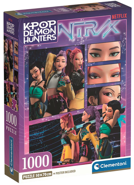 Puzzle Clementoni K-Pop Demon Hunters 1000 elementów (37125) (8005125371259) - Zdjęcie 1 Puzzle Clementoni K-Pop Demon Hunters 1000 elementów (37125) (8005125371259) - obraz 1