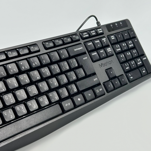 Клавиатура проводная мышка 2в1 USB совместимые системы Win MAC C235 черный - Фото 5 Клавиатура проводная мышка 2в1 USB совместимые системы Win MAC C235 черный - изображение 5