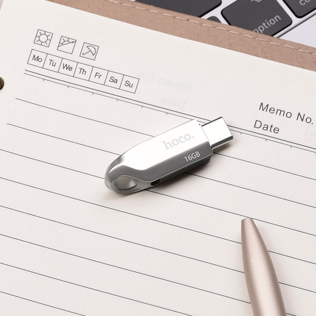 USB флешка 16Гб USB3.0 Type-C скоростная Hoco UD8 - изображение 9