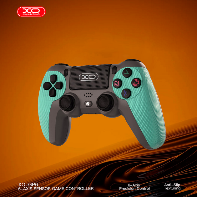 Игровой геймпад Bluetooth проводной поддержка Android ПК Ps4 Ps3 600mAh 160x105x65mm XO GP6 Серый - изображение 9