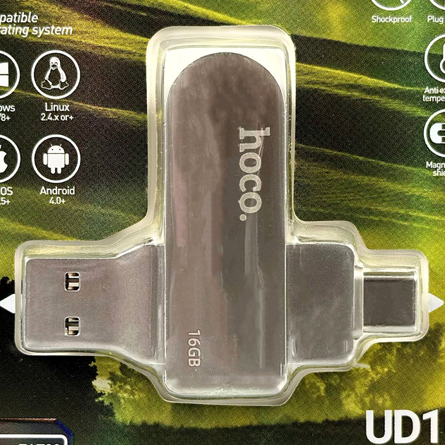 USB флешка 16Gb USB3.0 Type-C для хранения данных Hoco UD10 - изображение 2