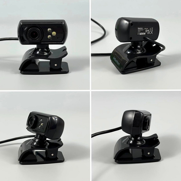 Вебкамера HD 720p USB 2.0 с микрофоном для видеосвязи Meetion CAM500 черный - изображение 3