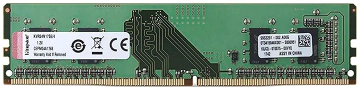 Оперативная память Kingston DDR4-2400 4096MB PC4-19200 (KVR24N17S6/4) Б/У - Фото 1 Оперативная память Kingston DDR4-2400 4096MB PC4-19200 (KVR24N17S6/4) Б/У - изображение 1