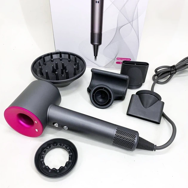 Фен Super Hair Dryer з 5 насадками для швидкого сушіння та укладання волосся - зображення 5