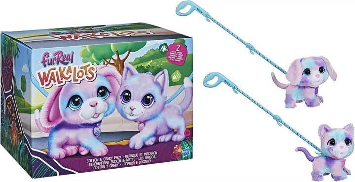 Интерактивный набор игрушек furReal Walkalots Big Wags «Котон и Кенди» (щенка и котенок) Hasbro (F2603) - Фото 1 Интерактивный набор игрушек furReal Walkalots Big Wags «Котон и Кенди» (щенка и котенок) Hasbro (F2603) - изображение 1