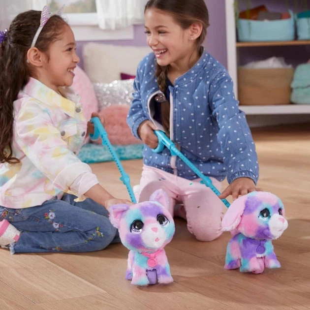 Интерактивный набор игрушек furReal Walkalots Big Wags «Котон и Кенди» (щенка и котенок) Hasbro (F2603) - Фото 5 Интерактивный набор игрушек furReal Walkalots Big Wags «Котон и Кенди» (щенка и котенок) Hasbro (F2603) - изображение 5