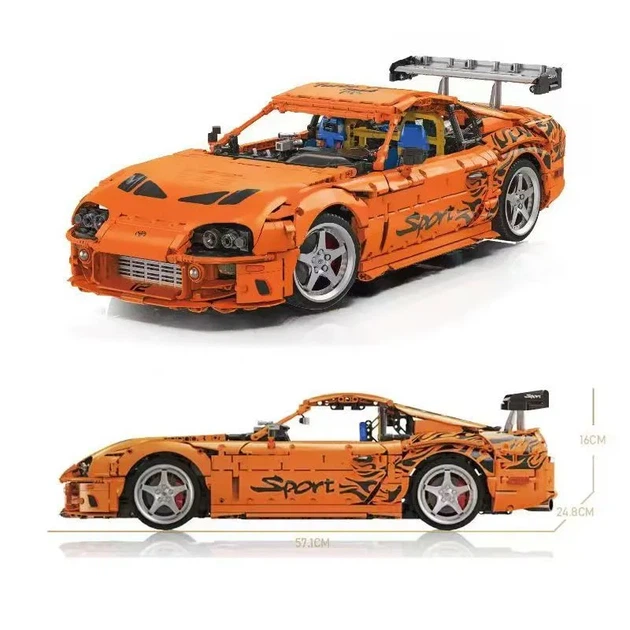Конструктор Спорткар Toyota Supra A80 2JZ «Форсаж», масштаб 1:8 (4508 детал.) - изображение 2