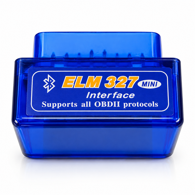 Автосканер ELM327 v1.5 OBD2 Bluetooth 1-платний, синій 77450 - изображение 2