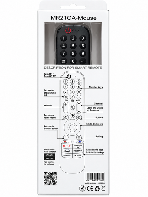 Пульт LG Magic Motion Remote LG MR21GA Mouse IR без голосового поиска с аэромышой - изображение 3