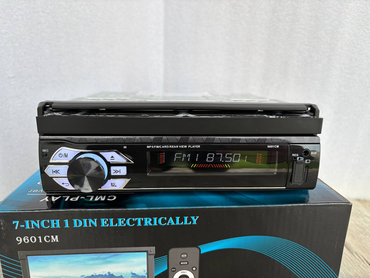 Автомагнитола 9601 1DIN / Магнитола с Bluetooth и выездным экраном - изображение 2