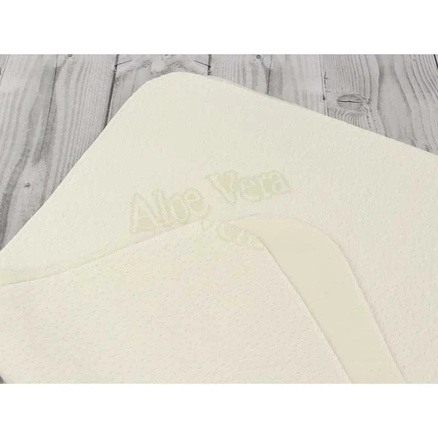 Пеленка влагонепроницаемая жаккардовая Руно Aloe Vera 65х95 см молочная - Фото 3 Пеленка влагонепроницаемая жаккардовая Руно Aloe Vera 65х95 см молочная - изображение 3