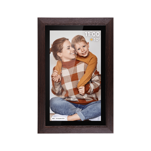 Цифрова фоторамка Kruger&Matz FRAMEO Wi-Fi 15.6″ Дерев'яна (KM1102-15) - Фото 2 Цифрова фоторамка Kruger&Matz FRAMEO Wi-Fi 15.6″ Дерев'яна (KM1102-15) - зображення 2