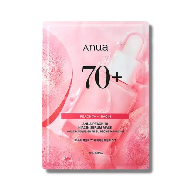 Маска для обличчя ANUA Peach 70 Niacin Serum Mask 25 мл - Фото 1 Маска для обличчя ANUA Peach 70 Niacin Serum Mask 25 мл - изображение 1