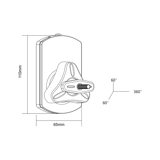 Настінний кронштейн для акустичних колонок Cabletech максимальне навантаження 10 кг, 2 шт (UCH0122-1) - зображення 5