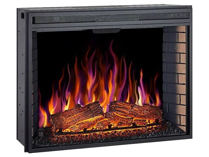 Электрокамин 3D ArtiFlame 1600 Вт электрокамин встроенный с эффектом живого пламени кирпичная кладка звук огня 4 цвета фона камин электрический декоративный пульт таймер до 30 м2 - изображение 7