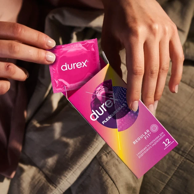Презервативи Durex Pleasuremax ребристі з точками 12 шт. - зображення 5