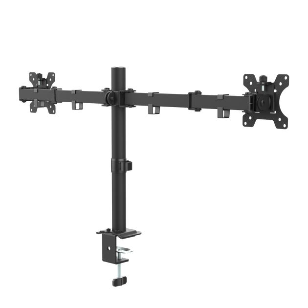 Uchwyt do dwóch monitorów Cabletech UDT01-C024 13"- 32" Czarny (UCH0220) - obraz 2