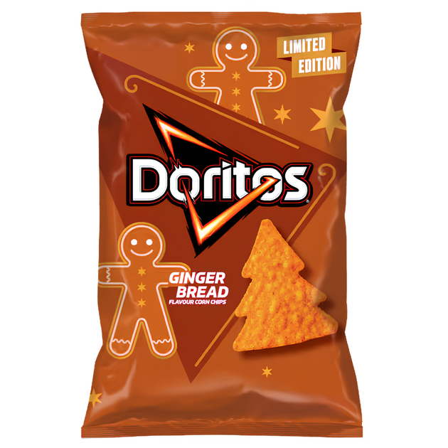 Кукурузные снеки Doritos Ginger Bread со вкусом имбирного пряника 100 г - Фото 1 Кукурузные снеки Doritos Ginger Bread со вкусом имбирного пряника 100 г - изображение 1