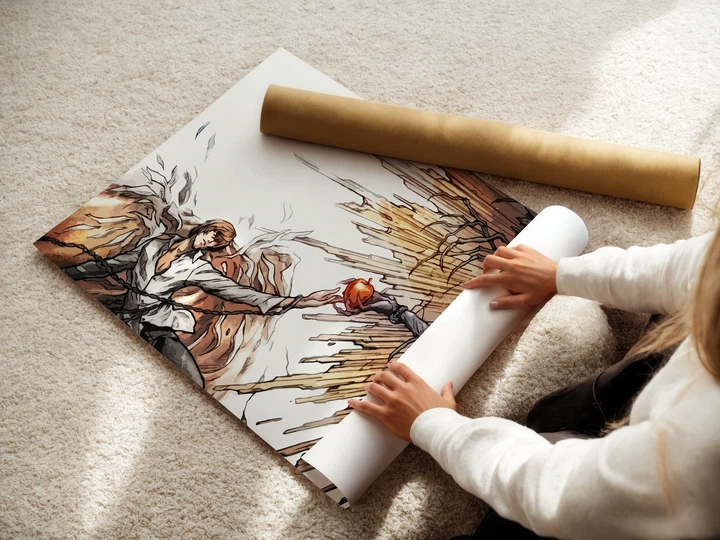 Постер Зошит Смерті, Кіра і Рюк, Death Note, аніме, A3 24×42 см (id3582) - зображення 3