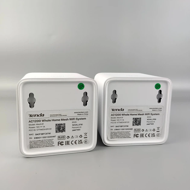 Mesh Wi-Fi система Tenda Nova MW3 / AC1200 / 1200 Мбіт/с / 2-pack / Білий (102407625) - Уцінка - зображення 7