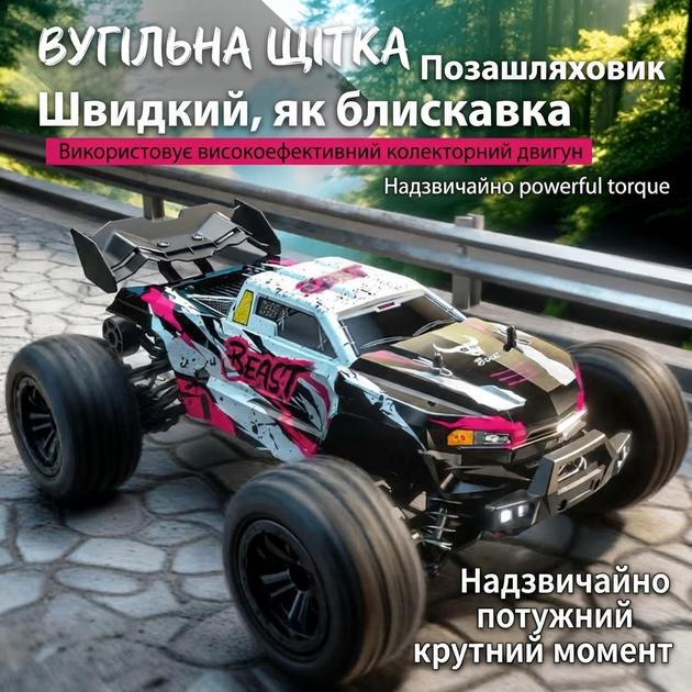 Внедорожник с дистанционным управлением 2.4G SG618 Pro ZNLYRION скорость 45 км/ч, масштаб 1:16, Hot Pink Edition арт. SG618PRO-D - Фото 3 Внедорожник с дистанционным управлением 2.4G SG618 Pro ZNLYRION скорость 45 км/ч, масштаб 1:16, Hot Pink Edition арт. SG618PRO-D - изображение 3
