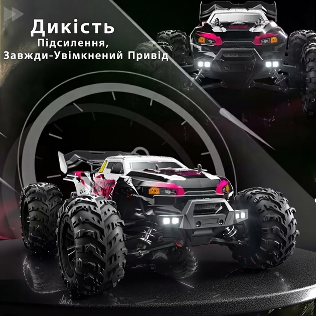 Внедорожник с дистанционным управлением 2.4G SG618 Pro ZNLYRION скорость 45 км/ч, масштаб 1:16, Hot Pink Edition арт. SG618PRO-D - Фото 5 Внедорожник с дистанционным управлением 2.4G SG618 Pro ZNLYRION скорость 45 км/ч, масштаб 1:16, Hot Pink Edition арт. SG618PRO-D - изображение 5
