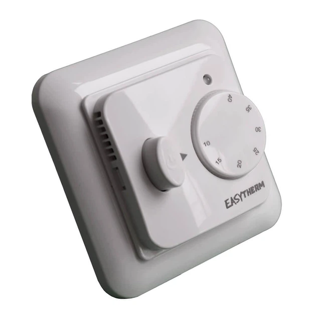 Терморегулятор механічний для теплої підлоги EasyTherm Easy Mech 16 А 3000 Вт з датчиком підлоги білий (55520) - зображення 2